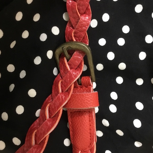 Polkadot maxi dress strapless w belt + ruffle top - Picture 5 of 6